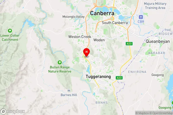 Kambah,Australian Capital Territory Area Map