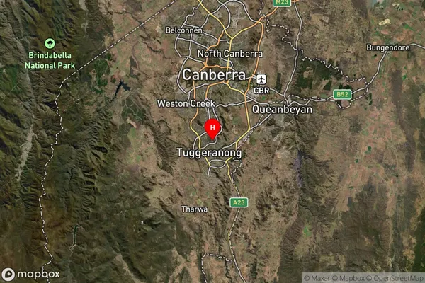 Erindale Centre,Australian Capital Territory Satellite Map