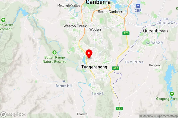 Oxley,Australian Capital Territory Area Map