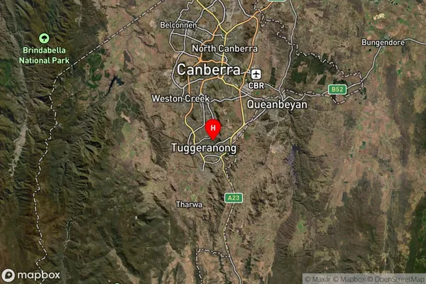 Gowrie,Australian Capital Territory Satellite Map