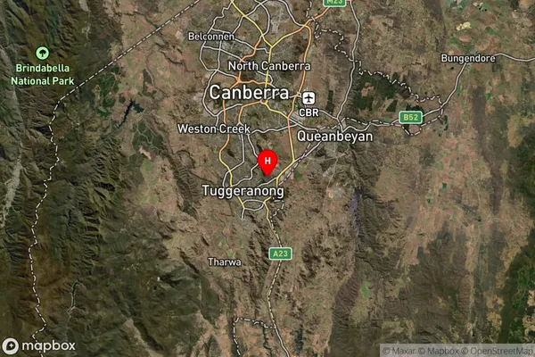 Macarthur,Australian Capital Territory Satellite Map