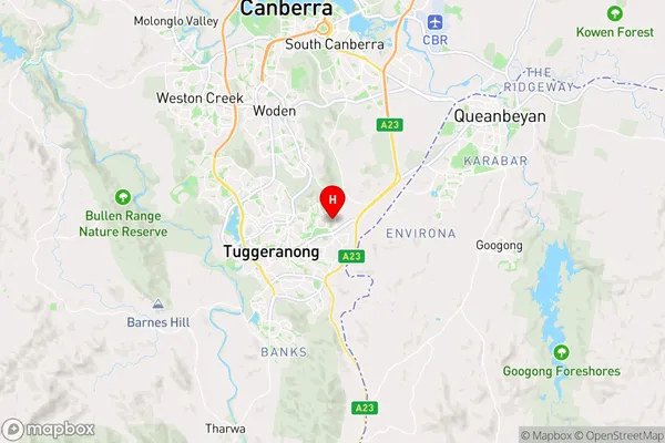 Macarthur,Australian Capital Territory Area Map