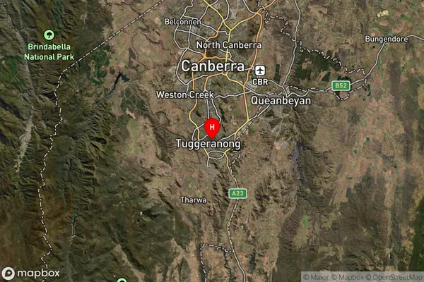 Monash,Australian Capital Territory Satellite Map