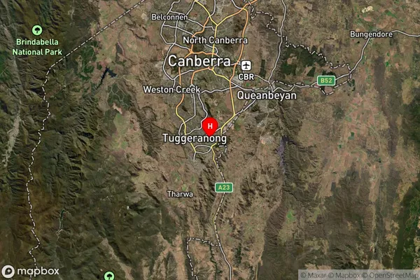 Chisholm,Australian Capital Territory Satellite Map