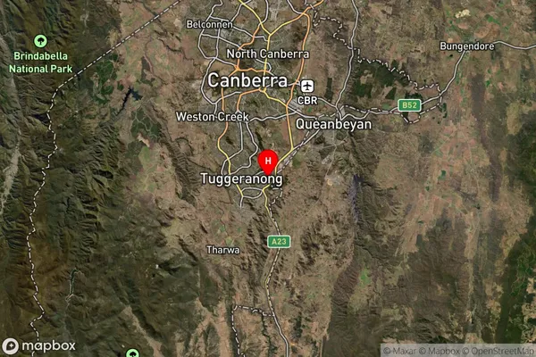 Gilmore,Australian Capital Territory Satellite Map