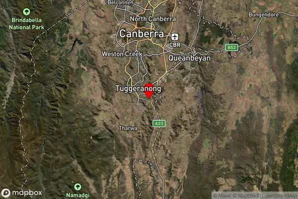 Theodore,Australian Capital Territory Satellite Map