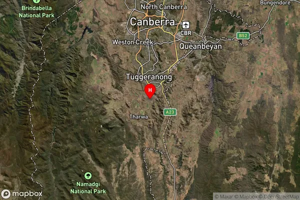 Banks,Australian Capital Territory Satellite Map