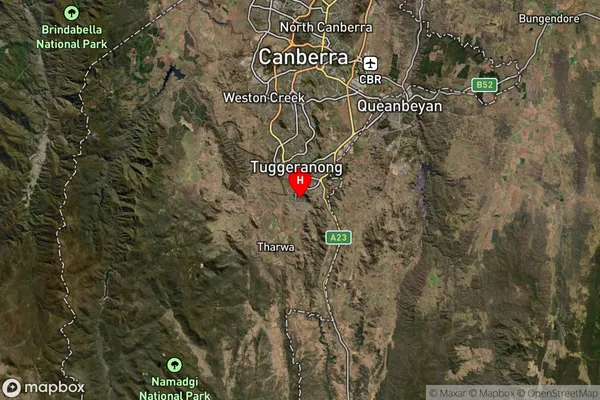 Conder,Australian Capital Territory Satellite Map