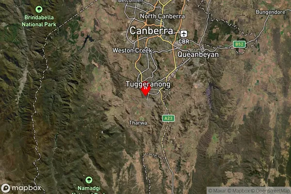 Gordon,Australian Capital Territory Satellite Map