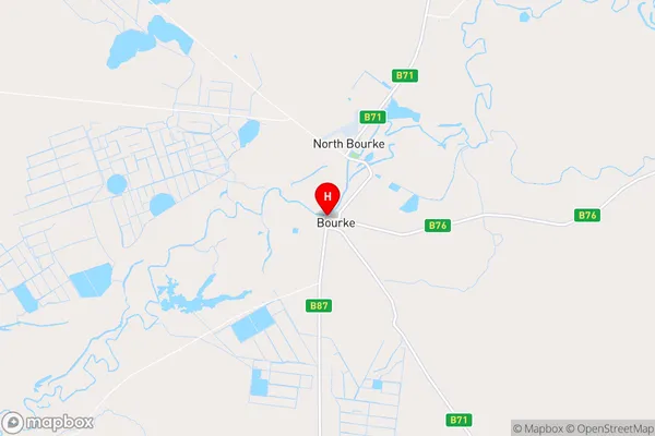 Bourke,New South Wales Area Map