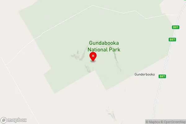 Gunderbooka,New South Wales Area Map