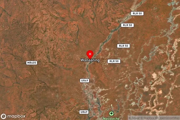 Wanaaring,New South Wales Satellite Map