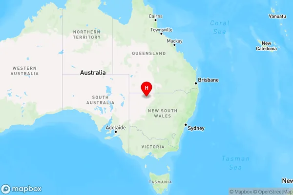 Wanaaring,New South Wales Region Map