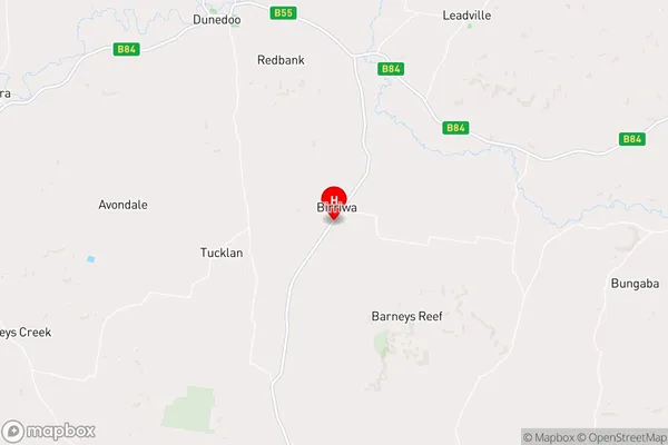 Birriwa,New South Wales Area Map