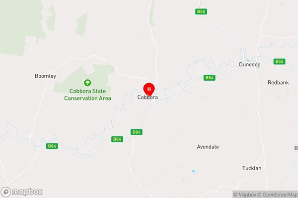 Cobbora,New South Wales Area Map