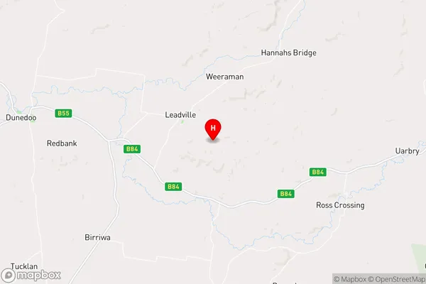 Leadville,New South Wales Area Map