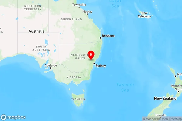 Airly,New South Wales Region Map