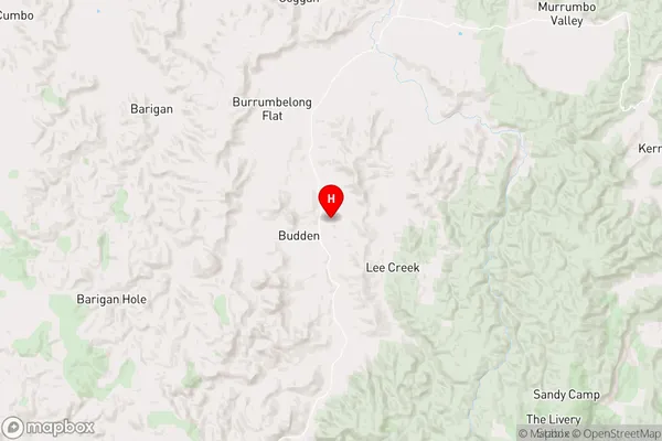 Budden,New South Wales Area Map