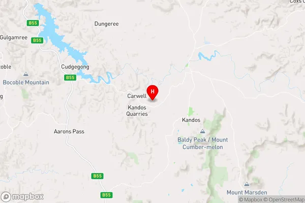 Carwell,New South Wales Area Map