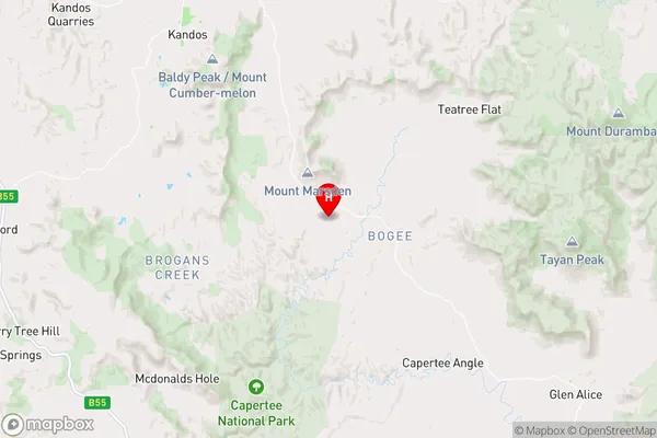 Mount Marsden,New South Wales Area Map