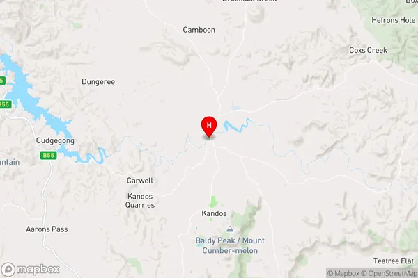 Rylstone,New South Wales Area Map