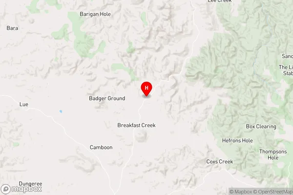 Upper Growee,New South Wales Area Map