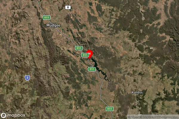 Cudgegong,New South Wales Satellite Map