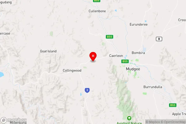 Erudgere,New South Wales Area Map