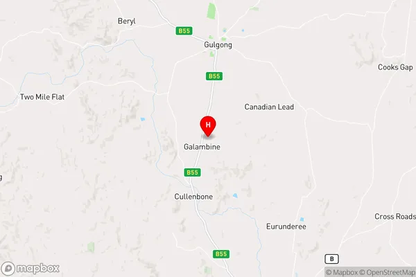 Galambine,New South Wales Area Map