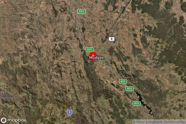 Mudgee,New South Wales Satellite Map