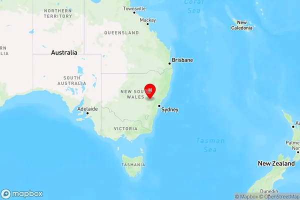 Sallys Flat,New South Wales Region Map