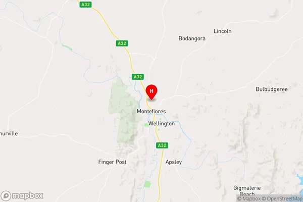 Montefiores,New South Wales Area Map