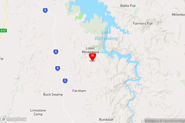 Mookerawa,New South Wales Area Map