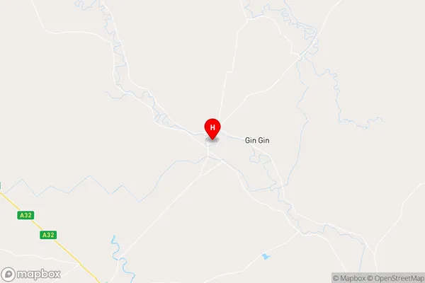 Gin Gin,New South Wales Area Map