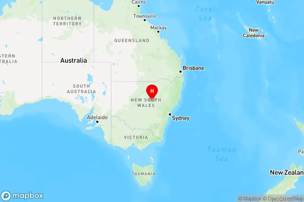 Gin Gin,New South Wales Region Map