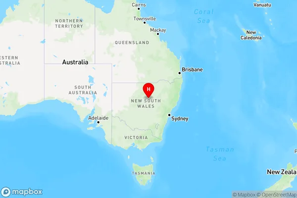 Eenaweena,New South Wales Region Map