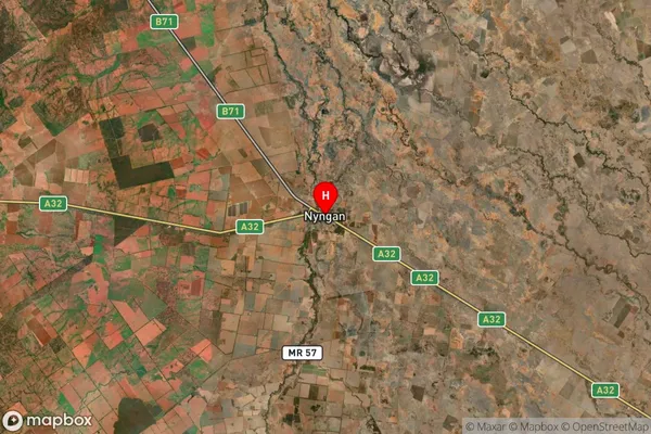 Nyngan,New South Wales Satellite Map