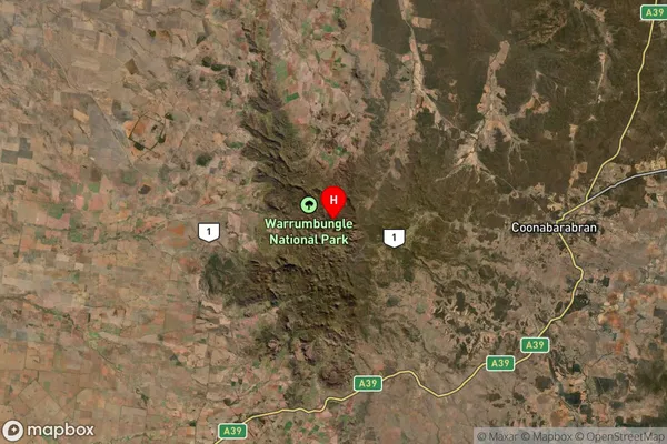 Warrumbungle,New South Wales Satellite Map