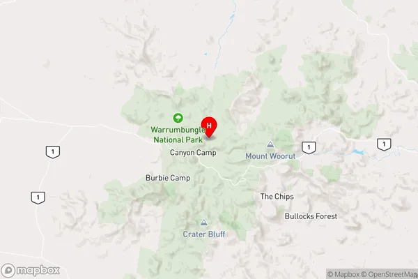 Warrumbungle,New South Wales Area Map