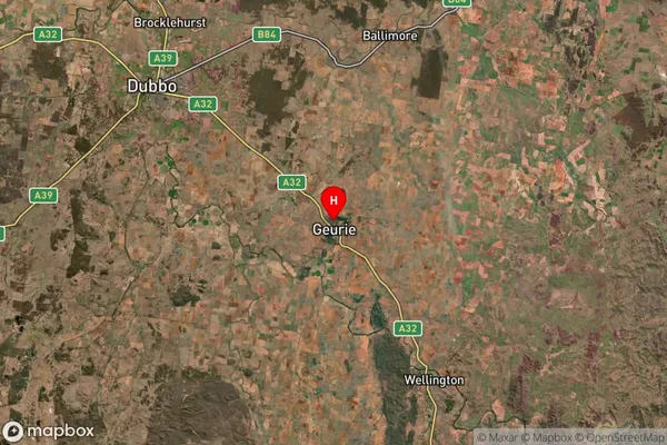 Geurie,New South Wales Satellite Map