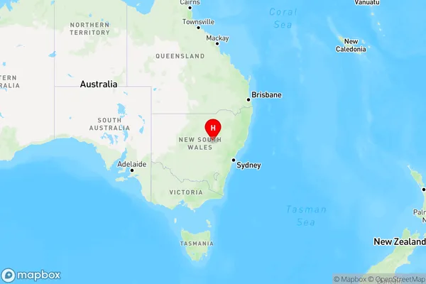 Nubingerie,New South Wales Region Map