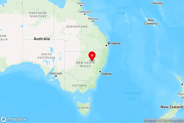 Tooraweenah,New South Wales Region Map