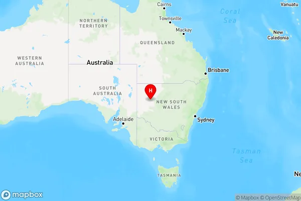 Wilcannia,New South Wales Region Map