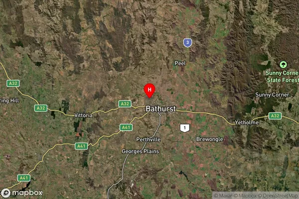 Llanarth,New South Wales Satellite Map