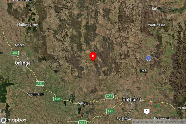 Milkers Flat,New South Wales Satellite Map