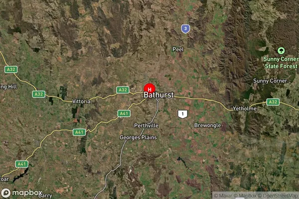 Mitchell,New South Wales Satellite Map