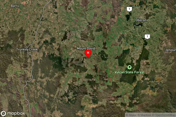 Mount David,New South Wales Satellite Map