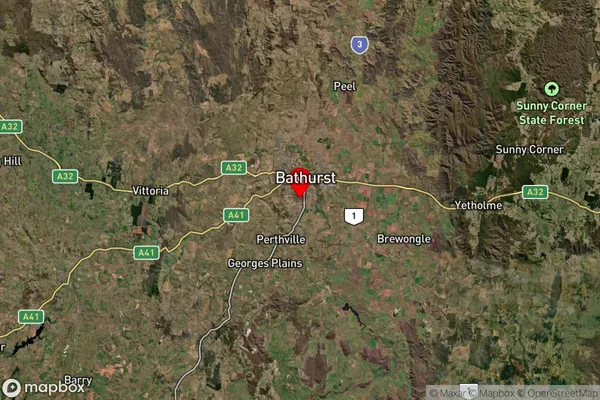 South Bathurst,New South Wales Satellite Map