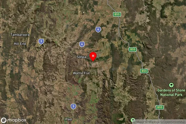 Upper Turon,New South Wales Satellite Map