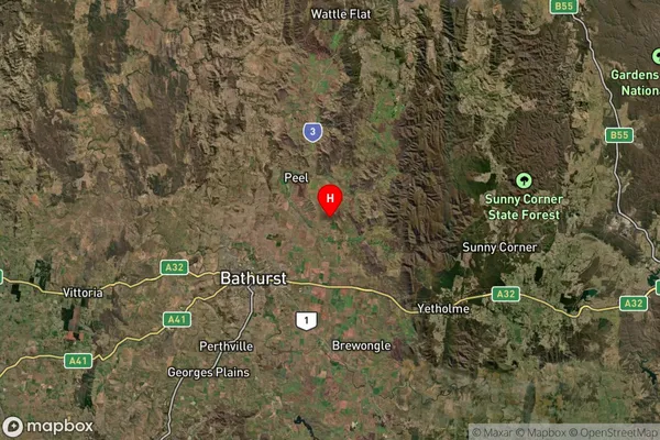 Yarras,New South Wales Satellite Map